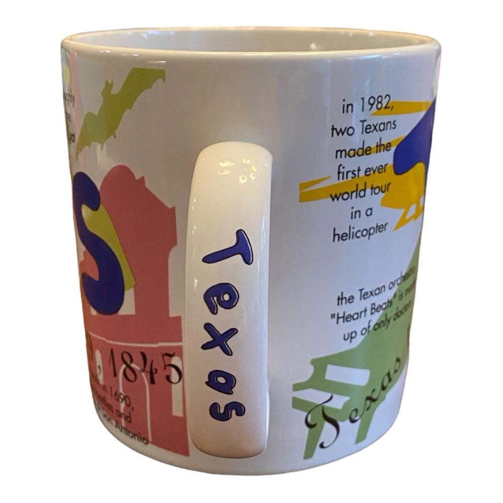 VTG 1997 Starbucks Texas States of Bean Coffee Mug 20 oz Oversized Collectible